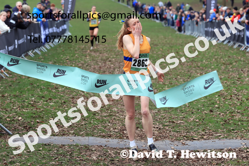 Womens Under-20s 2026 UK CAU Inter Counties Cross Country, Wollaton Park, Nottingham. Photo: David T. Hewitson/Sports for All Pics